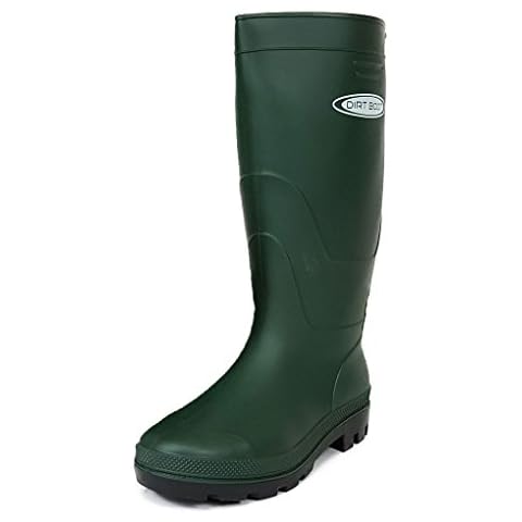 Dirt Boot Unisex Festival Gardening Wellington Rain Boots Wellies (13 UK, Green, numeric_13) Cover