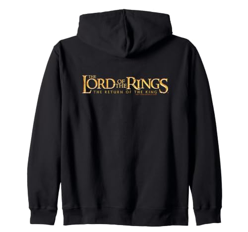 Image of Lord of the Rings Return King Logo Zip Hoodie