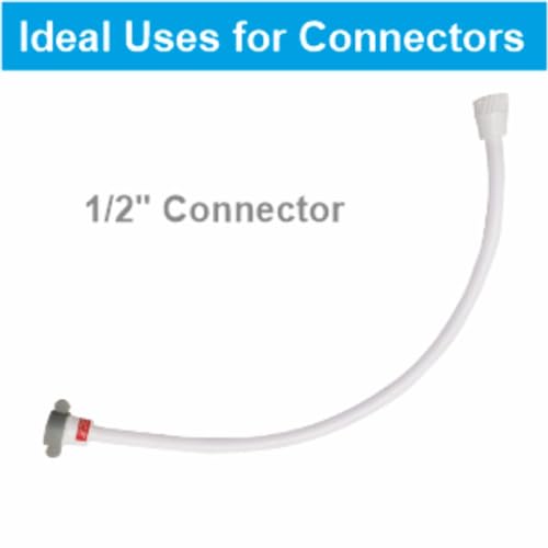Image of Anatomix Connection Pipe For Geyser /Connection Pipe For Wash Basin, Cistern Tank, Various Appliances (White, 12 Inch) - Pack of 4 LQ