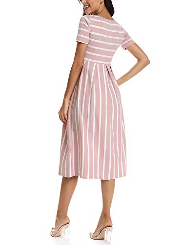 Bbhoping Women’S Casual Striped Maternity Dress Short&3/4 Sleeve Knee Length Pregnancy Clothes For Baby Shower thumb #4