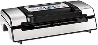 Nesco Deluxe Food VS-12 Vacuum Sealer, 130 Watts, Kit Bags & Viewing Lid, Compact, Silver