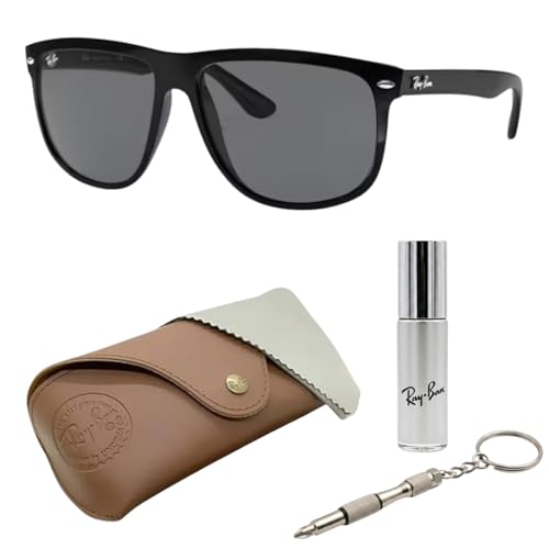 Image of Ray-Ban RB4147 BOYFRIEND Square Shaped Sunglasses for Men with Official RAYBAN Eyewear Kit
