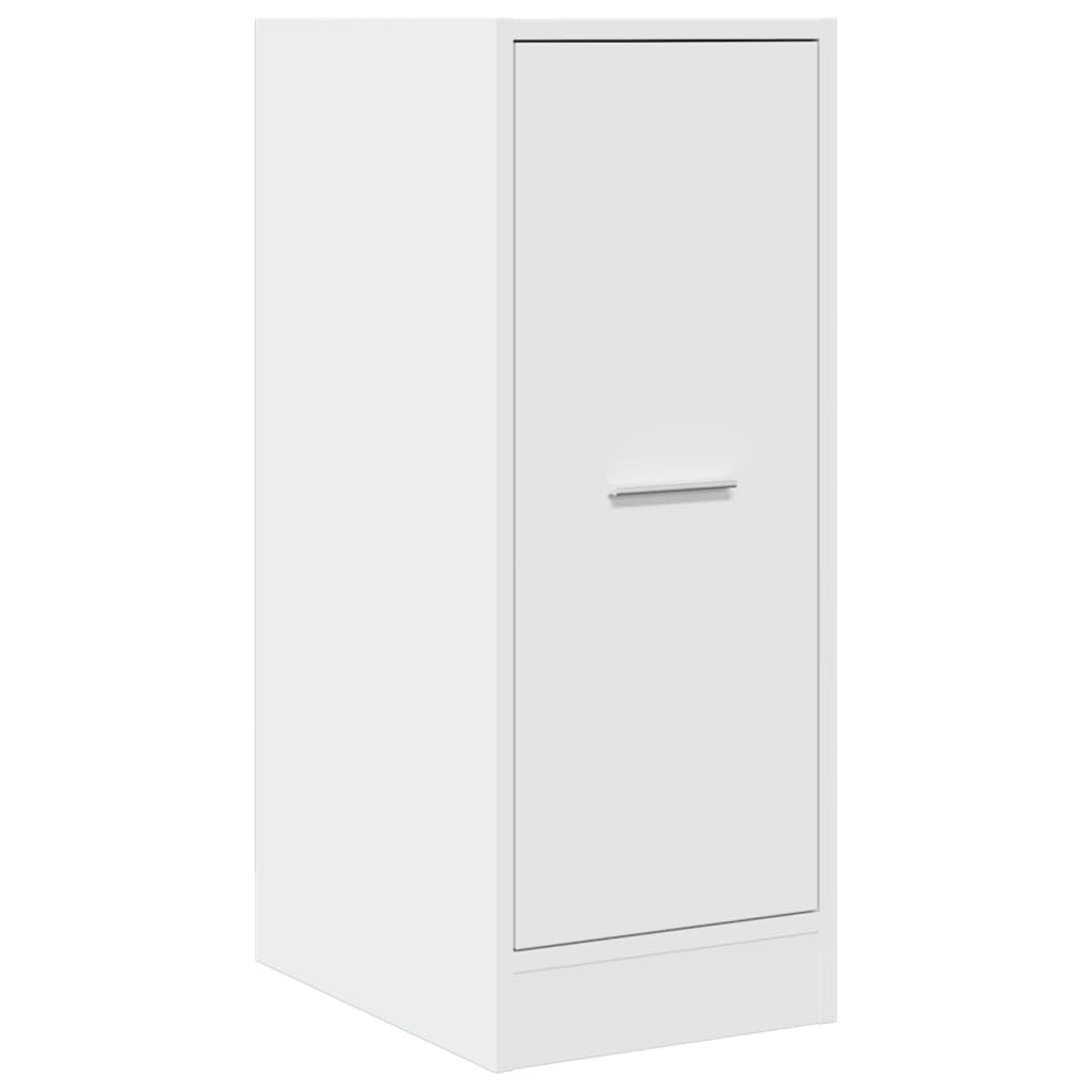 Apothekenschrank weiß 2 Schubladen 30 x 41 x 77,5 cm | Technisches Holz, Metallschienen, Traglast 65 kg, für Küche, Wohnzimmer, Büro