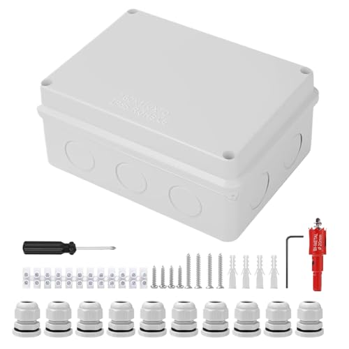 Caja de distribución eléctrica impermeable,Carcasa Electrónica Impermeable Para Exterior | Cubierta Plegable Sellable Para Electricistas Iluminación Cámaras De Seguridad Jardín