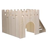 Cachette pour hamster à plusieurs chambres : parfaite pour les hamsters, les cochons d'inde, les furets, les chinchillas, les hérissons, les lapins nains et autres petits animaux, cachette confortable pour hamster