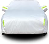 MTNYY for Volkswagen VW EOS 2-door 2006 2007 2008 2009 2010 2011 2012 2013 2014 2015 Car Full Cover, Cotton Outdoor Dust Protection Hail Snowproof Cover, Waterproof Protector Automobiles,Silver