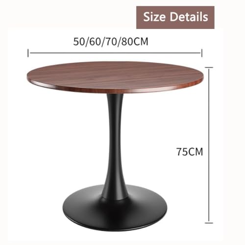 Stylish Mid Century Modern Round Dining Table for Kitchen - Pedestal Tulip Table in Sleek Design, Ideal for Contemporary Spaces - Image 2