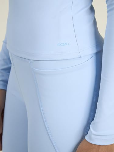 Image of CAVA Sculpt Crew Top for Women | Snug Sculpted Fit, Long Sleeves, Classic Crew Neck, Minimal Branding, Everyday Activewear Tee