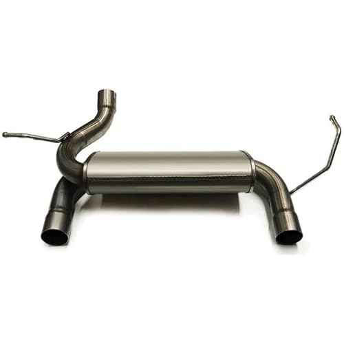 Northeastern Exhaust | Stainless Steel Exhaust Muffler Compatible for Jeep Wrangler 2007-2017 Axle Back (Metallic) - Automotive Replacement Part