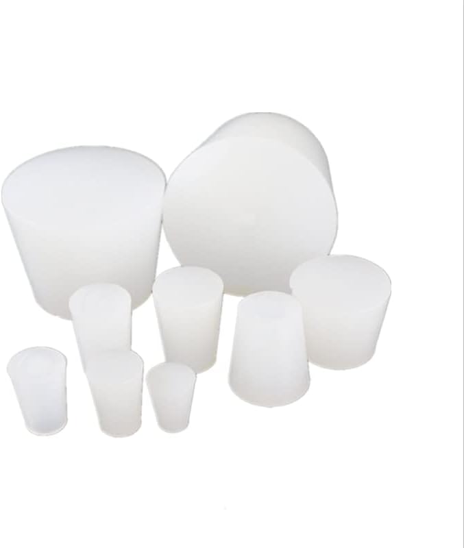 2pcs Silicone Rubber Stopper Plug Without Hole Food Grade Airlock Valve (Color : Size 14)