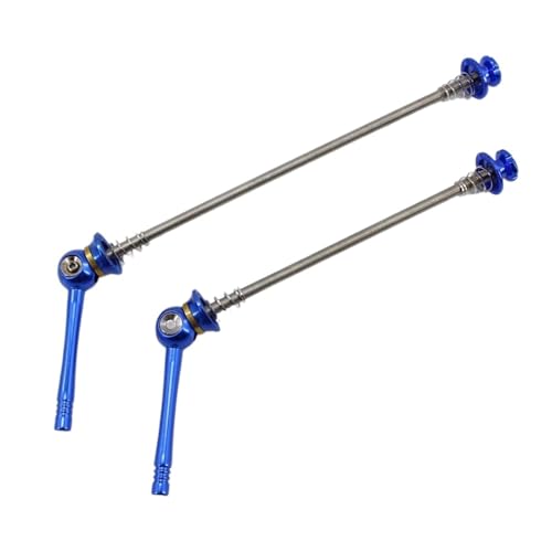 Quick Release Skewer Titanium Alloy Mountain Bike Quick Release QR Road Bicycle Skewers Parts(Blue)
