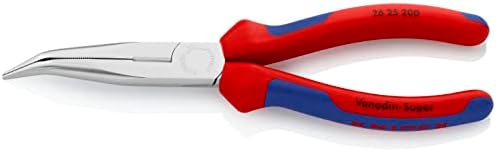 Knipex Szczypce tnące półokrągłe (wydłużone typu bociani dziób) chromowane, izolowane zanurzeniowo wg VDE 200 mm 26 27 200