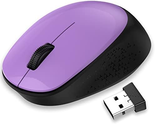 LeadsaiL Wireless Mouse for Laptop Silent Cordless USB Mouse Wireless Optical Computer Mouse, 3 Buttons, 1600DPI for Windows 10/8/7/XP/Apple Mac/Macbook Pro/Air/HP/Acer/ASUS/Lenovo/HUAWEI