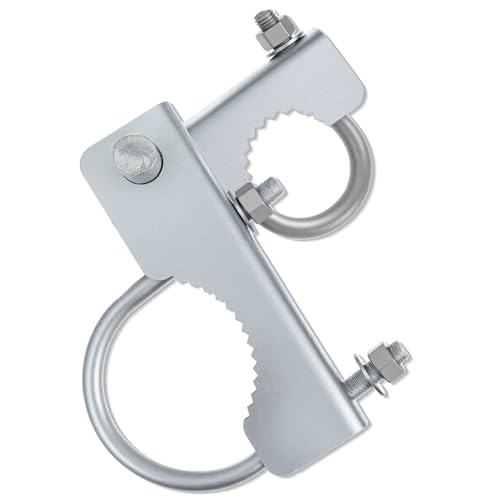 Otoolling 1 Pack Chain Link Gate Hinge, 180 Degree Hinge for Chain Link Fence Heavy Duty Commercial Gate Latch for 2-3/8" OD Post/Pipe & 1-5/8" Thru 1-7/8" Frames, Galvanized Steel