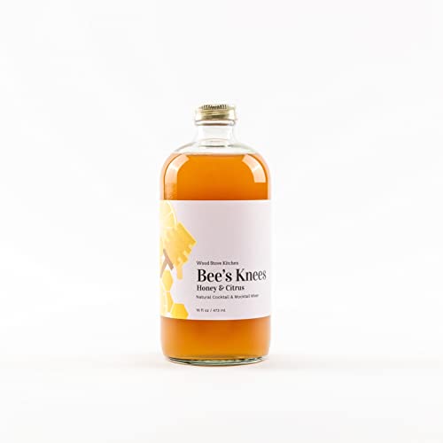 Wood Stove Kitchen - Bee's Knees Mix | Cocktail & Mocktail Mixer - Natural Craft Syrup with Tasty Flavors - Concentrated & Alcohol Free - Aromatic, Honey & Citrus, 16 oz.