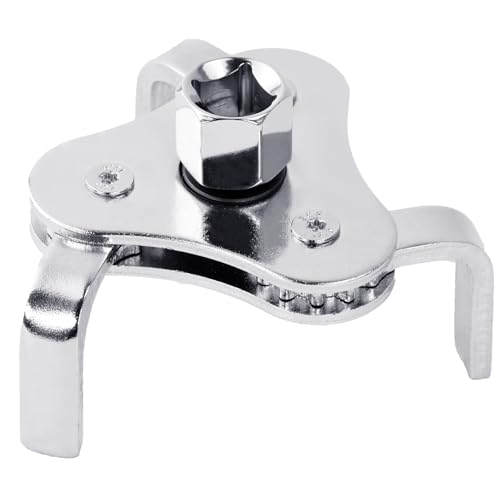 Thsakzo Clé universelle pour filtre à huile, 3 mâchoires réglables, 54 mm-116 mm de diamètre - Pince de retrait de filtre à huile - Clé à filtre à...