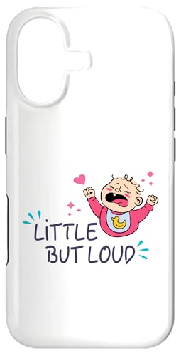 Little But Loud Funny Baby Quote Cute �V���� ���[���A �X�}�z�P�[�X iPhone 17 �p