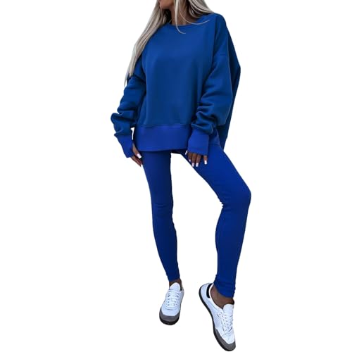 Sweat surdimensionné et legging ensemble de salon décontracté 2 pièces femme