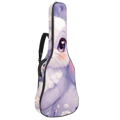 Sac à dos guitare basse imperméable en tissu Oxford lavande