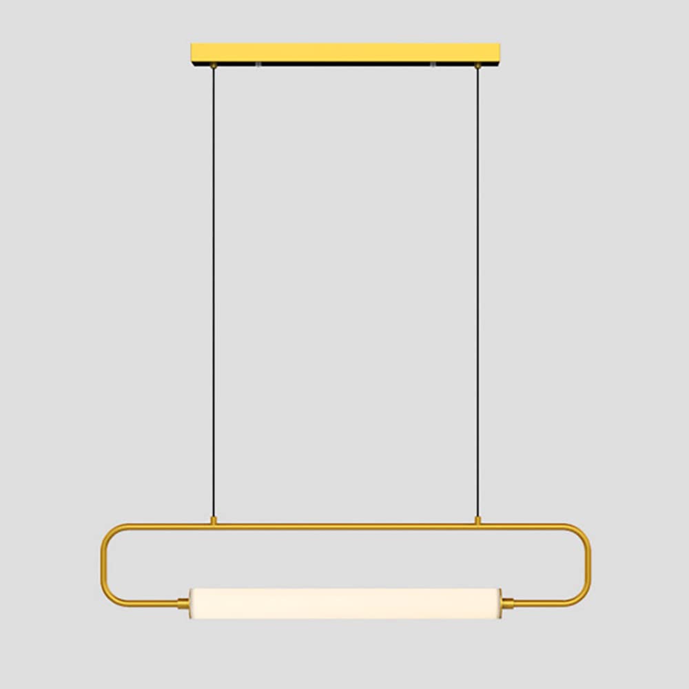 Lustre linéaire en métal anti-éblouissement pour illuminer votre table de repas