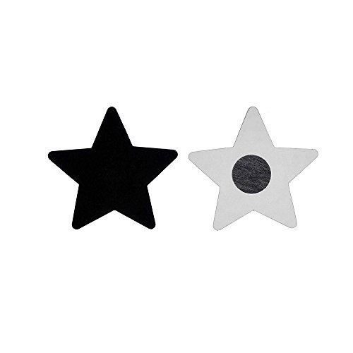 Ypser 5 Pairs Stars Breast Petals Multi Colors Nipple Cover Disposable Satin Pasties2