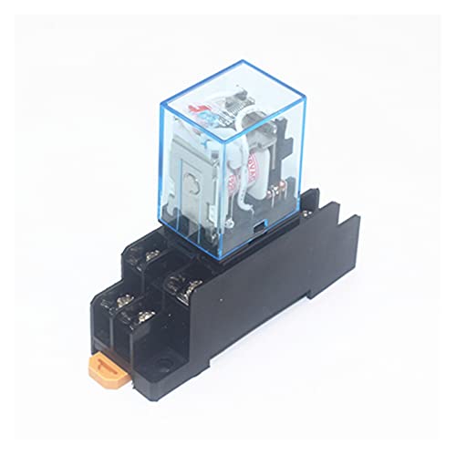 Relé electromagnético mini interruptor de relé DPDT MY2NJ bobina general 24V con base LED 5set 3