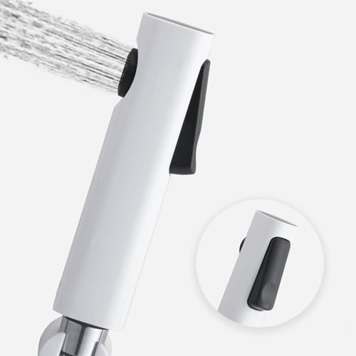 Image of Mila Health Faucet Jetspee | ABS White Handheld Bidet Spray| Modern Jet Spray for Toilet Hygiene | Anti-Slip Grip, Leak-Free, Easy Install | Bathroom Fitting