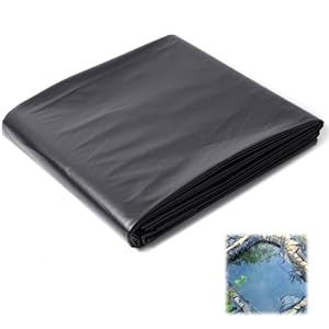 Homtrator Schwarze Garten-Kunststofffolie 2 * 6