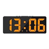 Luminosité réglable : réglez la luminosité selon vos préférences. Appuyez brièvement sur le bouton SNOOZE pour passer à travers 5 niveaux de luminosité, avec le mode faible luminosité automatiquement activé de 22 h 00 à 6 :