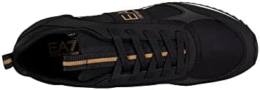 EA7 Men's Side Logo Synthetic Trainers, Black, 9.5 US | Image 5