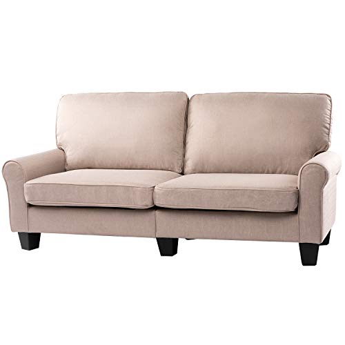 BAHOM 70â€ Indoor Loveseat Couch Sofa, 2 Seats Sofa Bed for Living Room, Bedroom, Office, Thick Sponge Stuffed, Beige