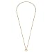 Produktbild JEWELS BY LEONARDO Clip & Mix Paola Halskette aus Edelstahl, goldfarbene Erbskette, mittelllange Kette mit Edelstahlring, Damenschmuck, 018389