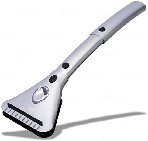 Miniatura 2 de Zone Tech - Rascador de nieve y hielo con calefacción para ventana de automóvil con luz y todo tipo de clima, alfombrillas de goma transparente para