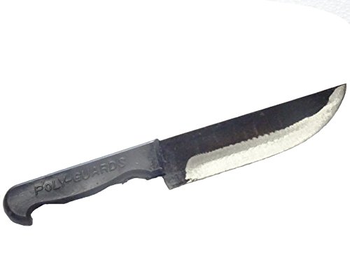 PolyGuards Original Hand Made Iron Kitchen Knives, 3-Pieces | Kitchen Knife | 1 Year Manufacture Guaranty | True Edge Sharpness | Buy with Confidence (Black with Silver)