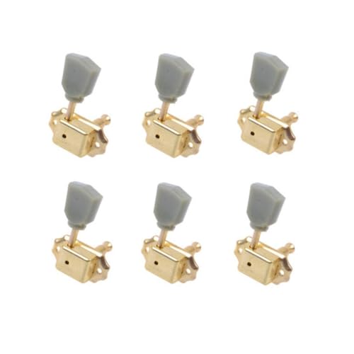 Clavijas de afinación para guitarra 3L 3R plata miniatura 3