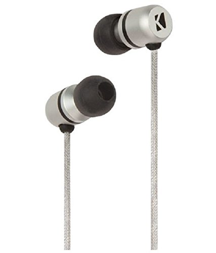 Kicker Eb92S In-Ear Microfit Phenom Series Aluminum Headphone Monitors (Silver) #TOP6