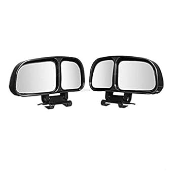 Automaze Adjustable 360 Degree Wide Angle Car Rear View Mirror (2 Pieces, 3R-028)