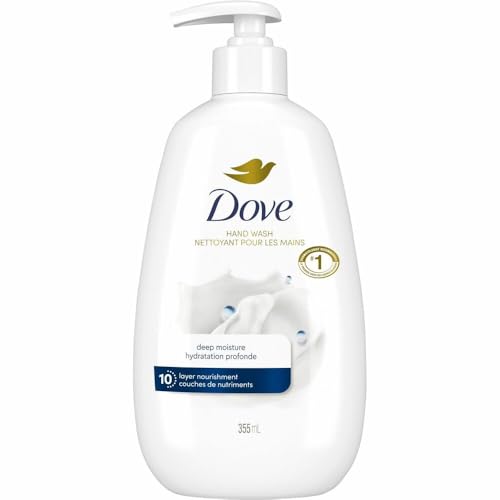 Dove Advanced Care Deep Moisture Hand Wash for Soft, Smooth Skin, More Moisturizers than the Leading Ordinary Hand Soap, 12 oz