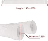 Swimming Pool Pump Replacement Hose,2pcs Swimming Pool Replacement Hose with 4 Metal Clamps,Pool Filter Hose for Above Ground Pools(32mm) - Image 4
