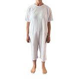MEDI.TECH ITALY - Pigiama Sanitario Donna Estivo Anziani Maniche Corte E Pantaloncino, Tutone Cerniera Posteriore, Pois Rosa (IT, Testo, XXL, Regular, Regular)