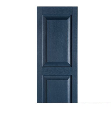 Premier Raised Panel Exterior Decorative Shutters, Bedford Blue - 15 x 43 in.