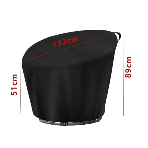 Impermeable para silla Papasan exterior y funda protectora de asiento de mimbre para patio 8