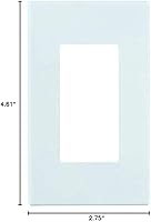 Vista 3 de Leviton 80301-SW Placa de pared blanca