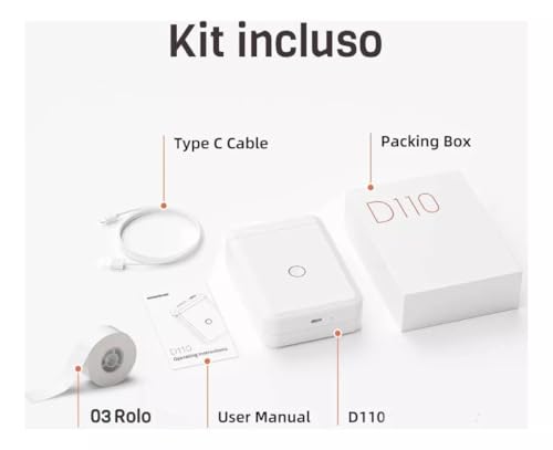Impressora Portátil Niim-bot Etiqueta 1 Rolo 12x40 e 2 Rolo 15x50mm - D110-1