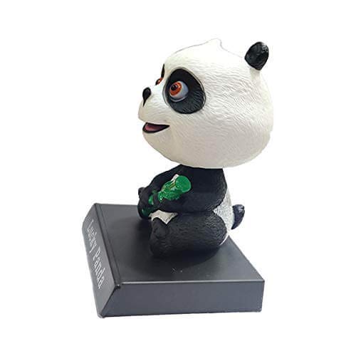 Image of Awestuffs Phone Holder Bobblehead Action Figure for Car Dashboard, Office Desk & Study Table (Pack of 1) (Panda)