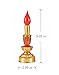 Omeet Led Retro Chinese Candle lamp Vintage Style Retro Nostalgic Ancient Chinese Style Buddhist Supplies - 1 Pair