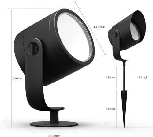 Philips Hue Lily XL Outdoor Smart Spot Light - White & Color Ambiance LED Walkway Lights - Low Voltage Lighting - 1 Pack - Requires Bridge and Power Supply - Control with App and Voice - Weatherproof