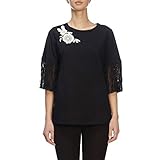 twin set primavera verano 2017  T-Shirt Donna Twin-Set S Nero 191tt2131 Primavera Estate 2019