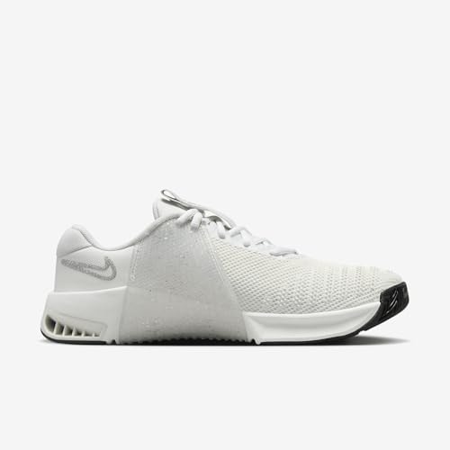 Image of Nike Metcon 9 Premium Women's Shoes (FQ7217-101, Summit White /Sail /Black /Metallic Silver) Size 8