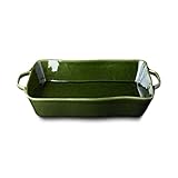 Verde Large Rectangular Stoneware Baker – 16" x 10.25" x 3" – 150oz Deep Dish for Casseroles, Lasagna & Roasting – Oven, Microwave & Dishwasher Safe – Elegant Oven-to-Table Bakeware